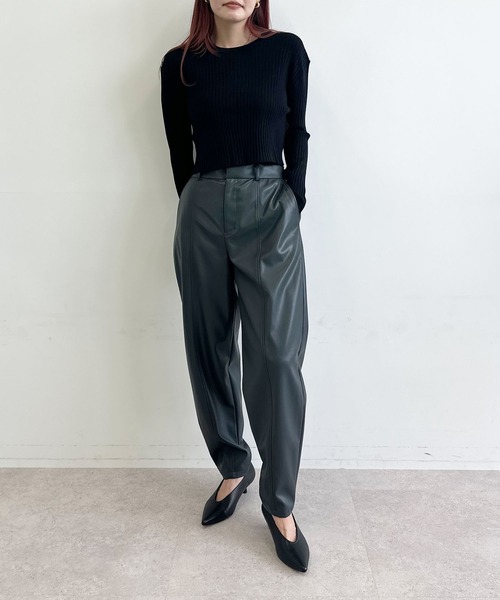 【セール】フェイクレザーバレルパンツ（その他パンツ）｜N.O.R.C（ノーク）