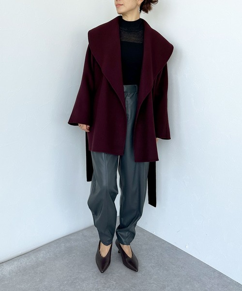 【セール】フェイクレザーバレルパンツ（その他パンツ）｜N.O.R.C（ノーク）