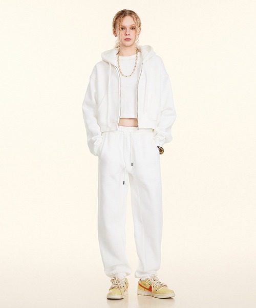 セットアップ対応】ショート丈ジップアップパーカー（パーカー