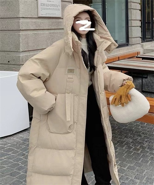 フード付き ロングダウンジャケット（ダウンジャケット/コート