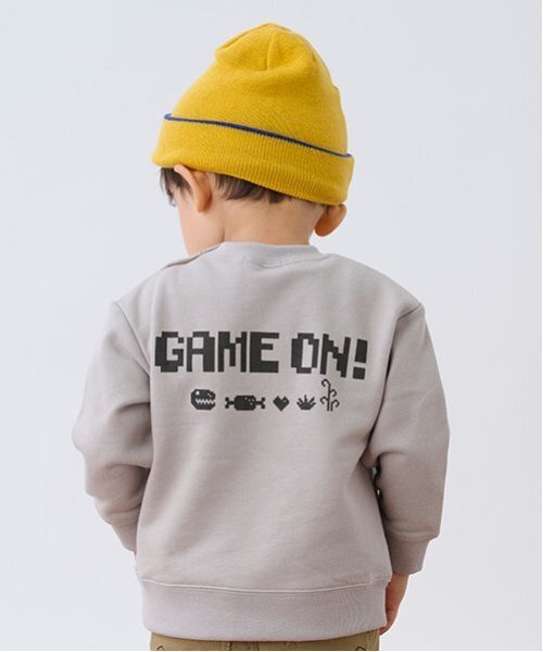 kladskap（クレードスコープ）の「恐竜ゲームトレーナー（スウェット・キッズ・マスタード/グレー/ブルー・80ｃｍ/90cm/100cm/110cm/120cm/130cm）」の4枚目の写真