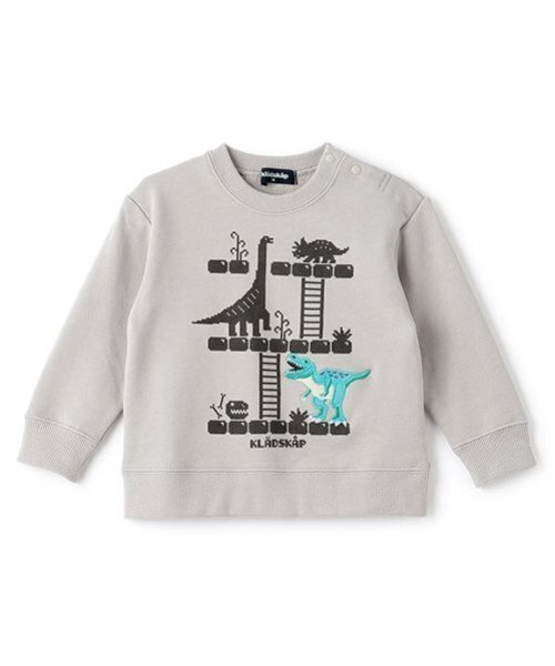 kladskap（クレードスコープ）の「恐竜ゲームトレーナー（スウェット・キッズ・マスタード/グレー/ブルー・80ｃｍ/90cm/100cm/110cm/120cm/130cm）」の17枚目の写真