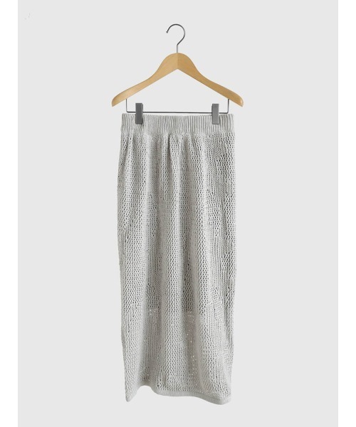 FIKA.(フィーカ)の「Low gauge knit skirt(スカート・レディース・アイボリー/グレー/ベージュ・MEDIUM)」の12枚目の写真