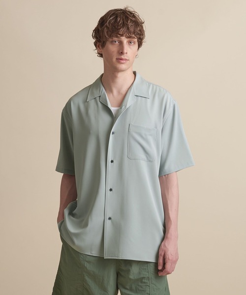 UNITED ARROWS（ユナイテッドアローズ）の「【マルチサイズ】ドレープ ショートスリーブ オープンカラーシャツ（シャツ/ブラウス・メンズ・ライトブルー/ブラック/ブラウン/グレー/イエロー/ダークグレー/ネイビー・マルチサイズ）」の8枚目の写真