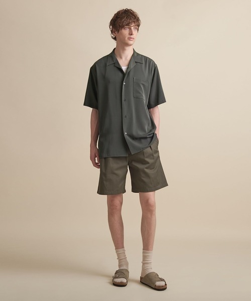 UNITED ARROWS（ユナイテッドアローズ）の「【マルチサイズ】ドレープ ショートスリーブ オープンカラーシャツ（シャツ/ブラウス・メンズ・ライトブルー/ブラック/ブラウン/グレー/イエロー/ダークグレー/ネイビー・マルチサイズ）」の14枚目の写真