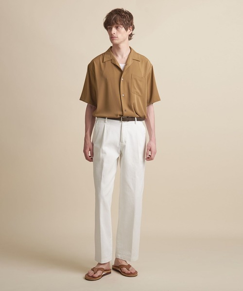 UNITED ARROWS（ユナイテッドアローズ）の「【マルチサイズ】ドレープ ショートスリーブ オープンカラーシャツ（シャツ/ブラウス・メンズ・ライトブルー/ブラック/ブラウン/グレー/イエロー/ダークグレー/ネイビー・マルチサイズ）」の18枚目の写真