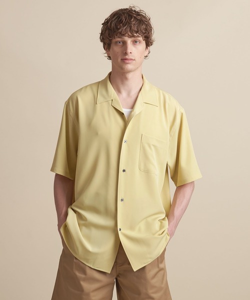 UNITED ARROWS（ユナイテッドアローズ）の「【マルチサイズ】ドレープ ショートスリーブ オープンカラーシャツ（シャツ/ブラウス・メンズ・ライトブルー/ブラック/ブラウン/グレー/イエロー/ダークグレー/ネイビー・マルチサイズ）」の19枚目の写真