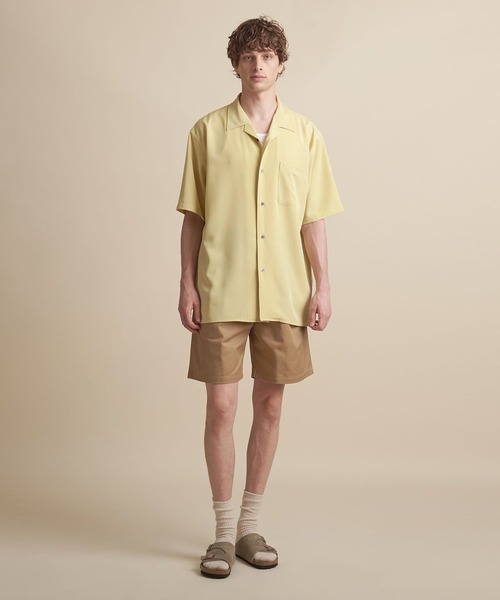 UNITED ARROWS（ユナイテッドアローズ）の「【マルチサイズ】ドレープ ショートスリーブ オープンカラーシャツ（シャツ/ブラウス・メンズ・ライトブルー/ブラック/ブラウン/グレー/イエロー/ダークグレー/ネイビー・マルチサイズ）」の20枚目の写真