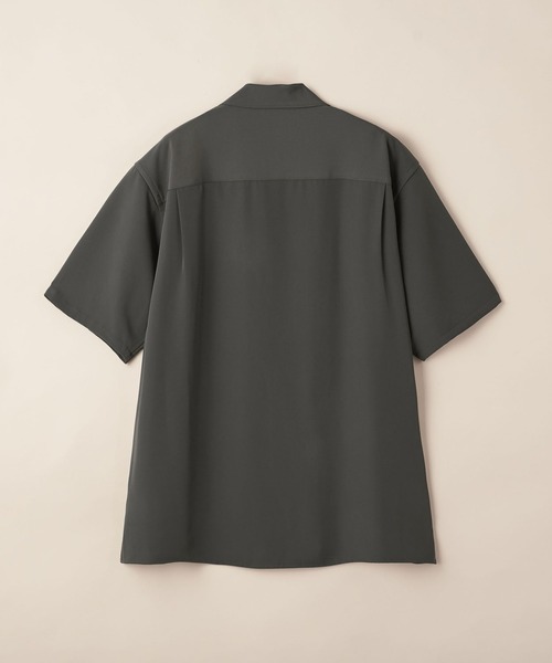 美品●ユナイテッドアローズ　ショートスリーブ　ブラウス マルチサイズ】ドレープ ショートスリーブ オープンカラーシャツ