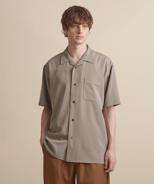 UNITED ARROWS（ユナイテッドアローズ）の「【マルチサイズ】ドレープ ショートスリーブ オープンカラーシャツ（シャツ/ブラウス・メンズ・ライトブルー/ブラック/ブラウン/グレー/イエロー/ダークグレー/ネイビー・マルチサイズ）」の13枚目の写真