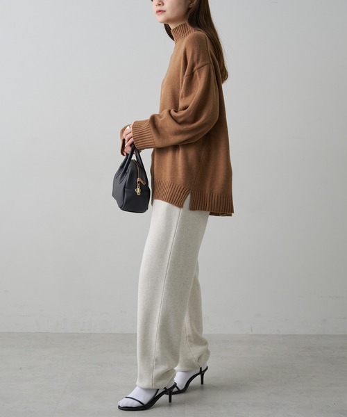 PUAL CE CIN（ピュアルセシン）の「ハンドウォッシャブルハイネックニット（ニット/セーター・レディース・オフホワイト/ベージュ/グレー/レッド/ブラック・FREE）」の20枚目の写真