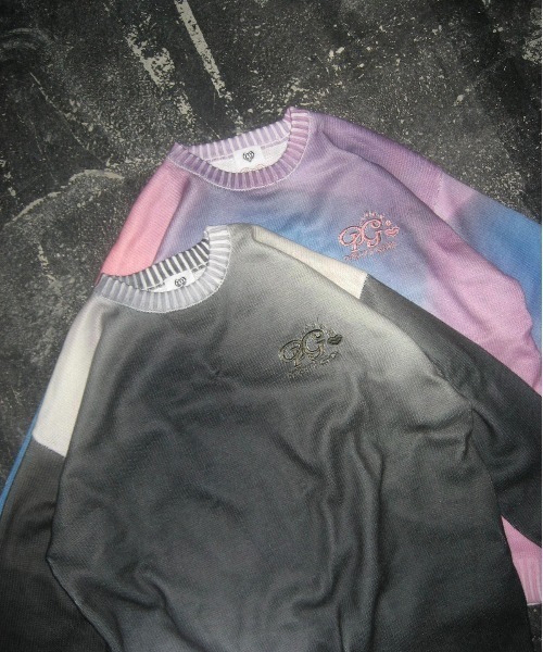 HTH（エイチティーエイチ）の「tie dye print knit（ニット/セーター・レディース・ピンク/ブラック・フリー）」の7枚目の写真