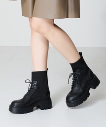 ORiental TRaffic（オリエンタルトラフィック）の「ニットソックスレースアップブーツ 41431（ブーツ）」