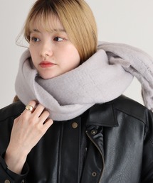 DIESEL チェック柄マフラー グレー　アルパカ混 DIESEL チェック柄マフラーグレー アルパカ混