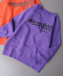 レイヤード スウェット トレーナー　色Lパープル　UNISEX　ZOZO レディースのスウェット（パープル/紫色系）ファッション通販