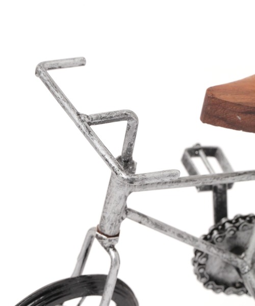 オリジナル自転車オブジェ シルバー（インテリア雑貨）｜niko and
