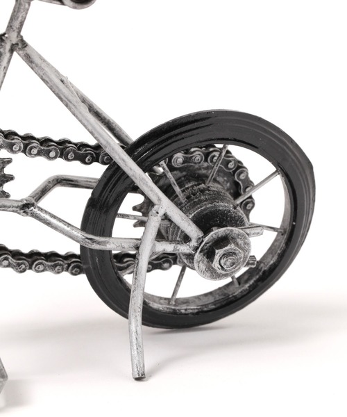 オリジナル自転車オブジェ シルバー（インテリア雑貨）｜niko and
