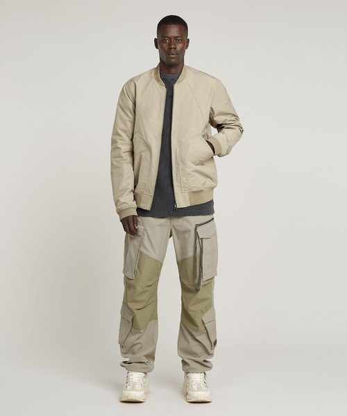 G-STAR（ジースター）の「UNPADDED BOMBER JACKET/MA1タイプライトウェイトミリタリーブルゾン（MA-1・メンズ・ダークブラック/ベージュ系その他・LARGE/MEDIUM/SMALL/X-SMALL）」の12枚目の写真