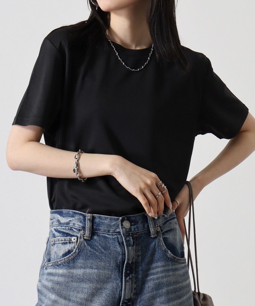 TRUSS（トラス）の「TRUSS SUSTAINABLE ﾘｻｲｸﾙﾎﾟﾘｴｽﾃﾙTｼｬﾂ（Tシャツ/カットソー・メンズ・ホワイト/ブラック/ネイビー・S/XXL/XL/L/M）」の14枚目の写真