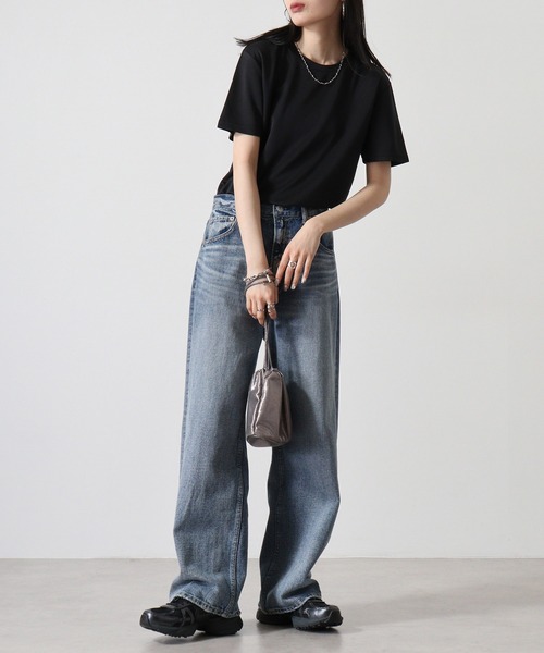 TRUSS（トラス）の「TRUSS SUSTAINABLE ﾘｻｲｸﾙﾎﾟﾘｴｽﾃﾙTｼｬﾂ（Tシャツ/カットソー・メンズ・ホワイト/ブラック/ネイビー・S/XXL/XL/L/M）」の16枚目の写真