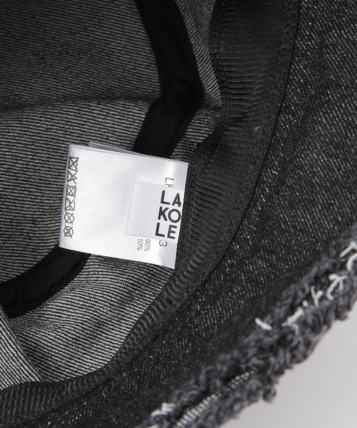 LAKOLE（ラコレ）の「フリンジデニムハット / 250405（ハット・レディース・ブラック/ブルー・FREE）」の12枚目の写真