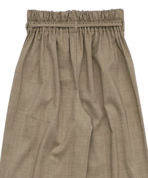 select MOCA Et（セレクトモカエト）の「【Et】High-Waisted Gathered-Tuck Wide-Leg Pants（スラックス・レディース・ライトブラウン/チャコール・LARGE/MEDIUM）」の22枚目の写真