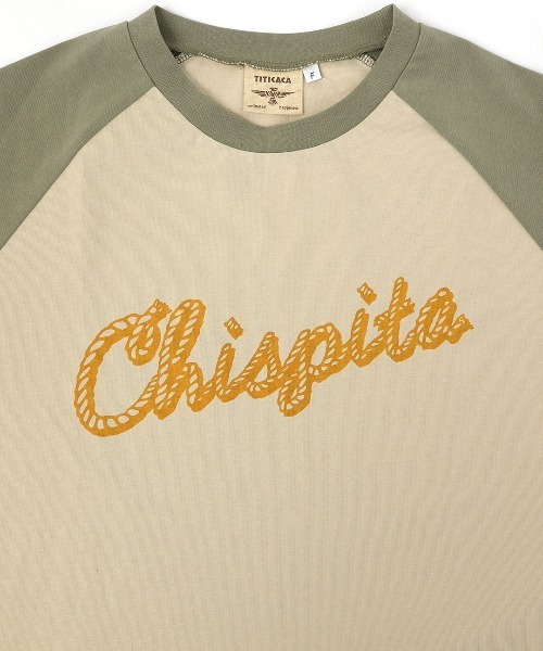 チチカカ（チチカカ）の「ローパープリントラグランTシャツ（Tシャツ/カットソー・レディース・ベージュ/トップグレー/カーキ・FREE）」の8枚目の写真