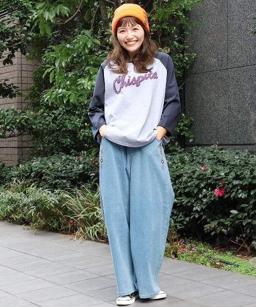 チチカカ（チチカカ）の「ローパープリントラグランTシャツ（Tシャツ/カットソー・レディース・ベージュ/トップグレー/カーキ・FREE）」の19枚目の写真