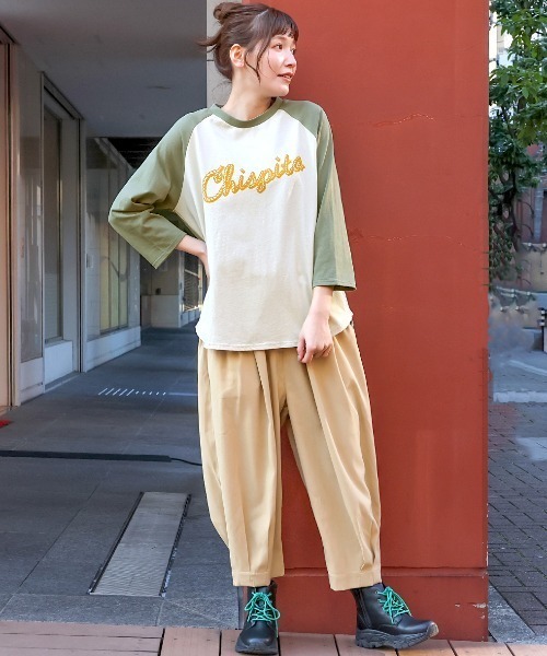 チチカカ（チチカカ）の「ローパープリントラグランTシャツ（Tシャツ/カットソー・レディース・ベージュ/トップグレー/カーキ・FREE）」の18枚目の写真