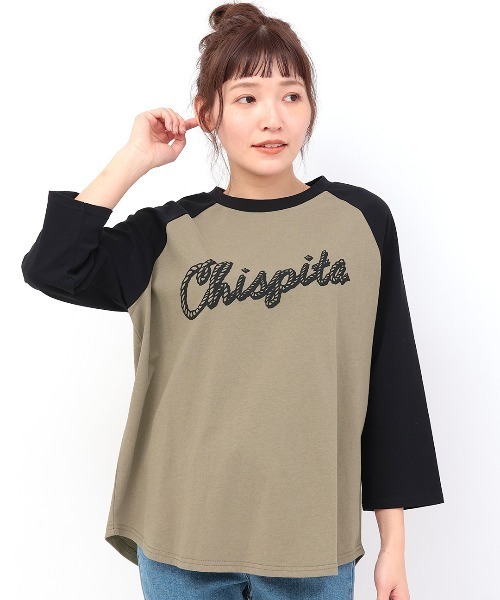 チチカカ（チチカカ）の「ローパープリントラグランTシャツ（Tシャツ/カットソー・レディース・ベージュ/トップグレー/カーキ・FREE）」の14枚目の写真