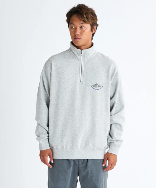Quiksilver(クイックシルバー)の「TYPED OUT SWEAT HALF /クイックシルバーロゴハーフジッププルオーバー(スウェット・メンズ・グレー/ホワイト/ブラック・MEDIUM/LARGE/X-LARGE)」の13枚目の写真