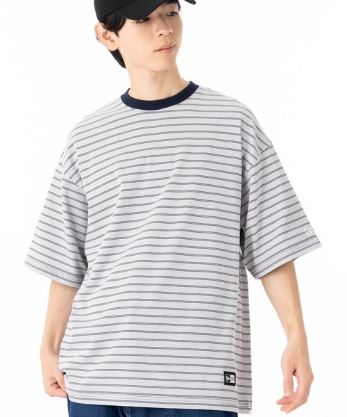 NEW ERA(ニューエラ)の「ニューエラ 半袖Tシャツ オーバーサイズ コットン(Tシャツ/カットソー・メンズ・ネイビー/ブラック・XXL/L/M/S/XL)」の1枚目の写真