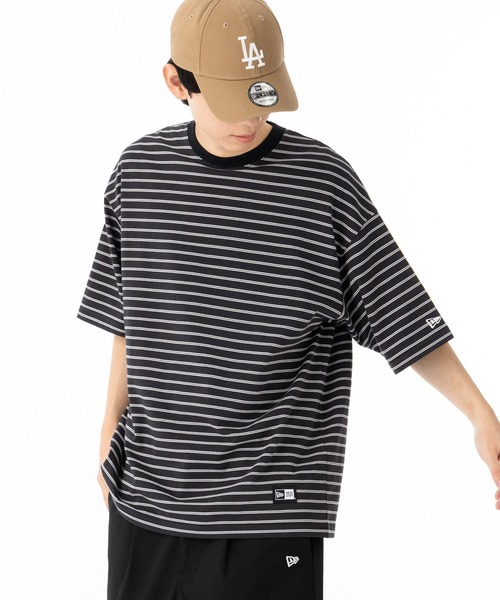 NEW ERA(ニューエラ)の「ニューエラ 半袖Tシャツ オーバーサイズ コットン(Tシャツ/カットソー・メンズ・ネイビー/ブラック・XXL/L/M/S/XL)」の5枚目の写真