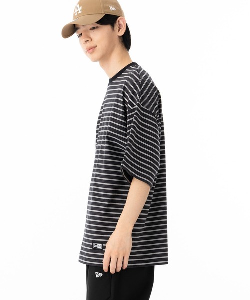 NEW ERA(ニューエラ)の「ニューエラ 半袖Tシャツ オーバーサイズ コットン(Tシャツ/カットソー・メンズ・ネイビー/ブラック・XXL/L/M/S/XL)」の4枚目の写真