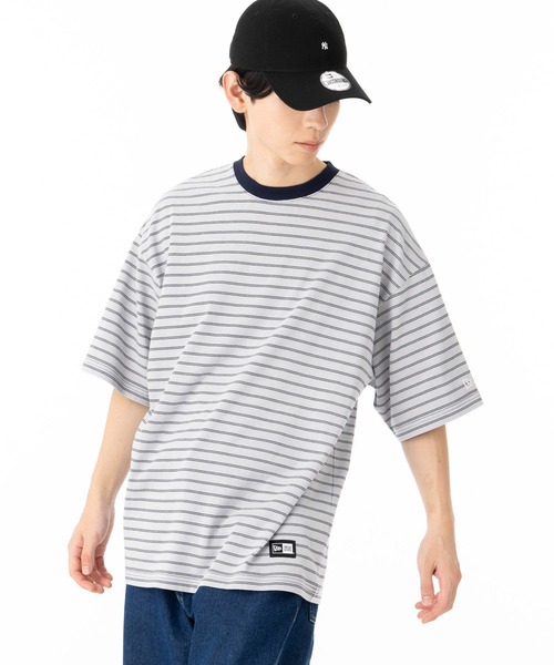 NEW ERA(ニューエラ)の「ニューエラ 半袖Tシャツ オーバーサイズ コットン(Tシャツ/カットソー・メンズ・ネイビー/ブラック・XXL/L/M/S/XL)」の19枚目の写真