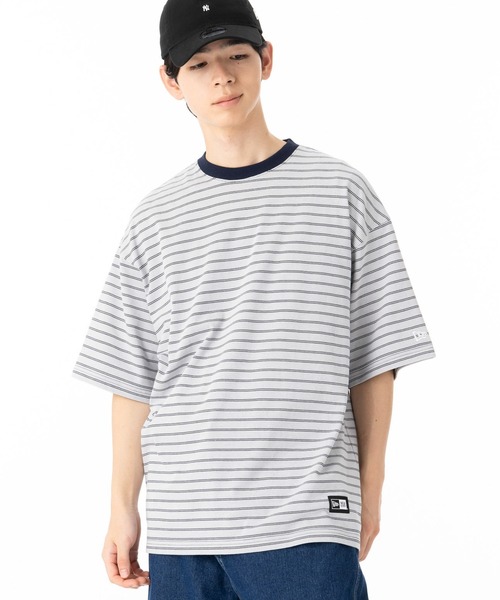 NEW ERA(ニューエラ)の「ニューエラ 半袖Tシャツ オーバーサイズ コットン(Tシャツ/カットソー・メンズ・ネイビー/ブラック・XXL/L/M/S/XL)」の16枚目の写真