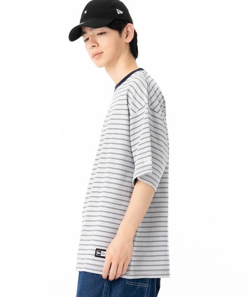 NEW ERA(ニューエラ)の「ニューエラ 半袖Tシャツ オーバーサイズ コットン(Tシャツ/カットソー・メンズ・ネイビー/ブラック・XXL/L/M/S/XL)」の18枚目の写真