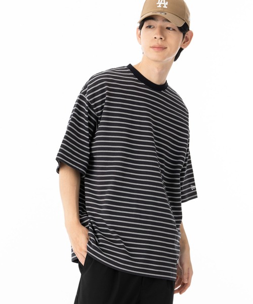 NEW ERA(ニューエラ)の「ニューエラ 半袖Tシャツ オーバーサイズ コットン(Tシャツ/カットソー・メンズ・ネイビー/ブラック・XXL/L/M/S/XL)」の3枚目の写真