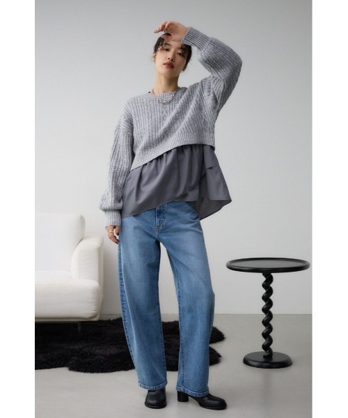 AZUL by moussy（アズールバイマウジー）の「スパンコールニットトップス（ニット/セーター・レディース・ピンク/ブラック/グレー・FREE）」の17枚目の写真