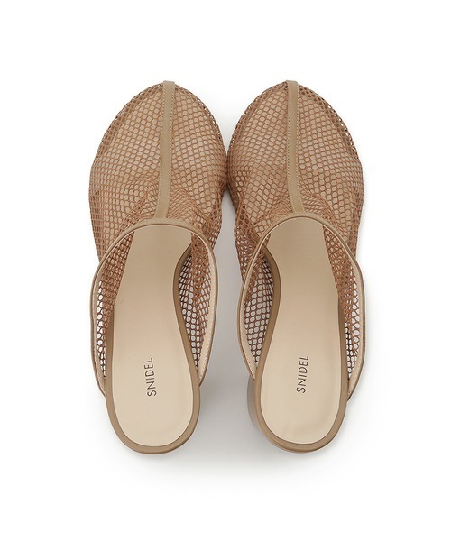 SNIDEL(スナイデル)の「メッシュサボ(パンプス・レディース・アイボリー/ブラック/ベージュ・SMALL/MEDIUM/LARGE)」の8枚目の写真