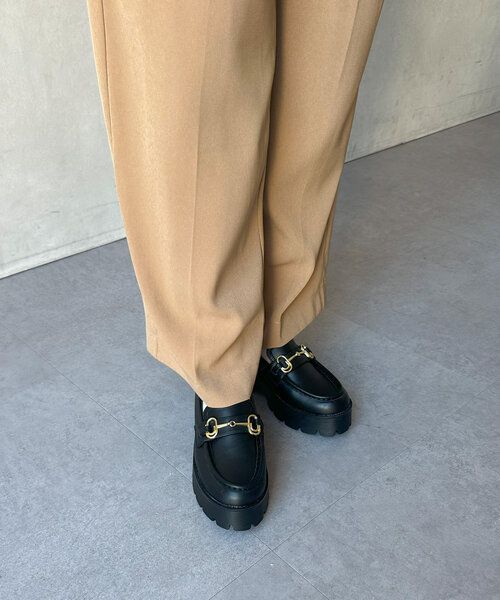 Chez toi（シェトワ）の「厚底ローファー（ローファー・レディース・シルバー/ブラック・SMALL/MEDIUM/LARGE）」の22枚目の写真