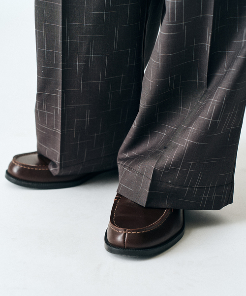 417 EDIFICE(フォーワンセブンエディフィス)の「LE JAPON ATELIER DOKAN スラックス(スラックス・メンズ・ブラック/ネイビー/チャコールグレー・SMALL/LARGE/MEDIUM)」の5枚目の写真