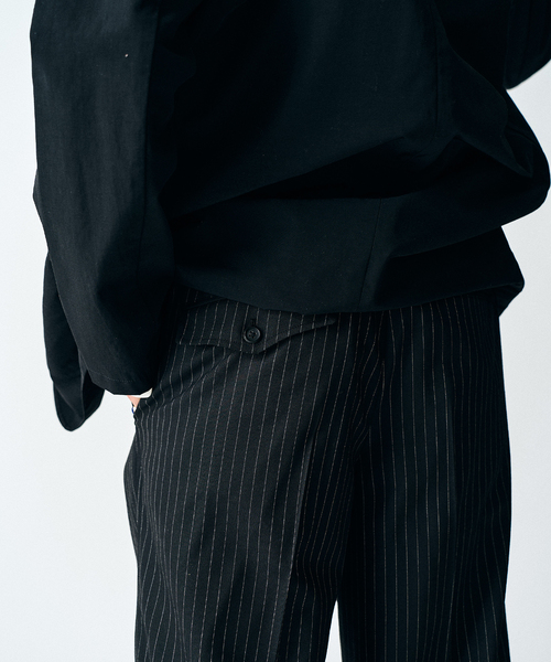 417 EDIFICE(フォーワンセブンエディフィス)の「LE JAPON ATELIER DOKAN スラックス(スラックス・メンズ・ブラック/ネイビー/チャコールグレー・SMALL/LARGE/MEDIUM)」の16枚目の写真