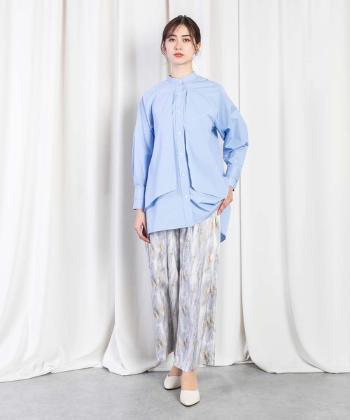 Anside（アンサイド）の「カームウェーブプリントワイドパンツ（その他パンツ・レディース・ラベンダー/ブルー/グレー・M）」の11枚目の写真