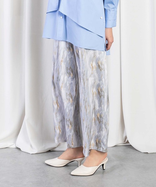 Anside（アンサイド）の「カームウェーブプリントワイドパンツ（その他パンツ・レディース・ラベンダー/ブルー/グレー・M）」の10枚目の写真