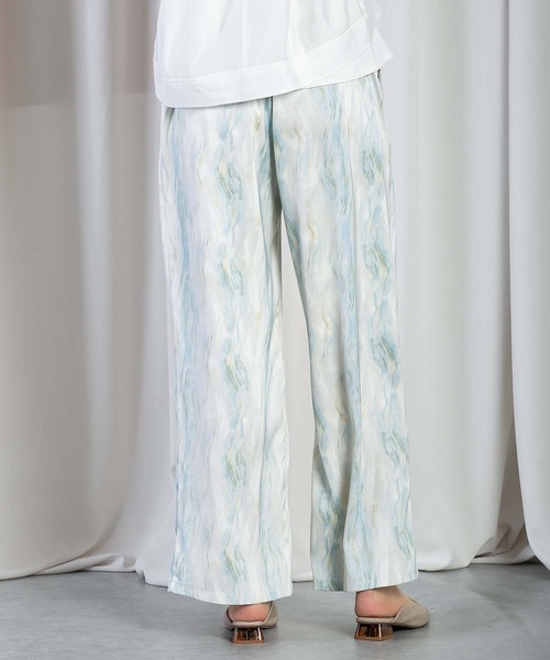 Anside（アンサイド）の「カームウェーブプリントワイドパンツ（その他パンツ・レディース・ラベンダー/ブルー/グレー・M）」の15枚目の写真
