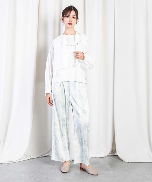 Anside（アンサイド）の「カームウェーブプリントワイドパンツ（その他パンツ・レディース・ラベンダー/ブルー/グレー・M）」の17枚目の写真