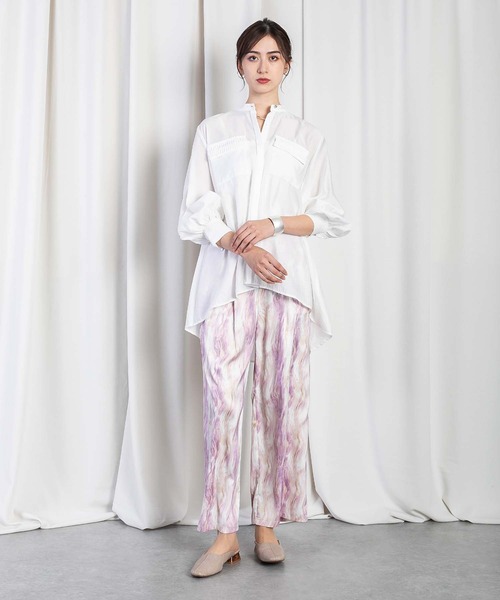 Anside（アンサイド）の「カームウェーブプリントワイドパンツ（その他パンツ・レディース・ラベンダー/ブルー/グレー・M）」の20枚目の写真