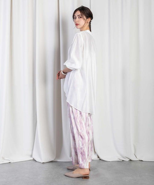 Anside（アンサイド）の「カームウェーブプリントワイドパンツ（その他パンツ・レディース・ラベンダー/ブルー/グレー・M）」の21枚目の写真