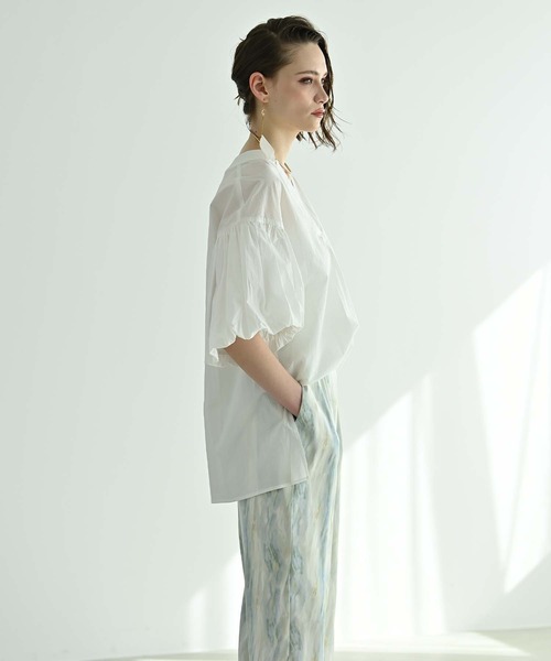 Anside（アンサイド）の「カームウェーブプリントワイドパンツ（その他パンツ・レディース・ラベンダー/ブルー/グレー・M）」の7枚目の写真